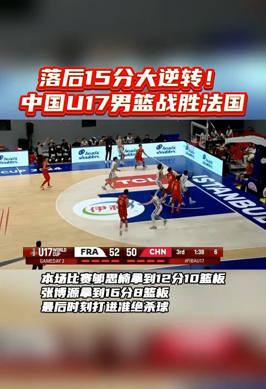 法国队在篮球比赛中获得胜利